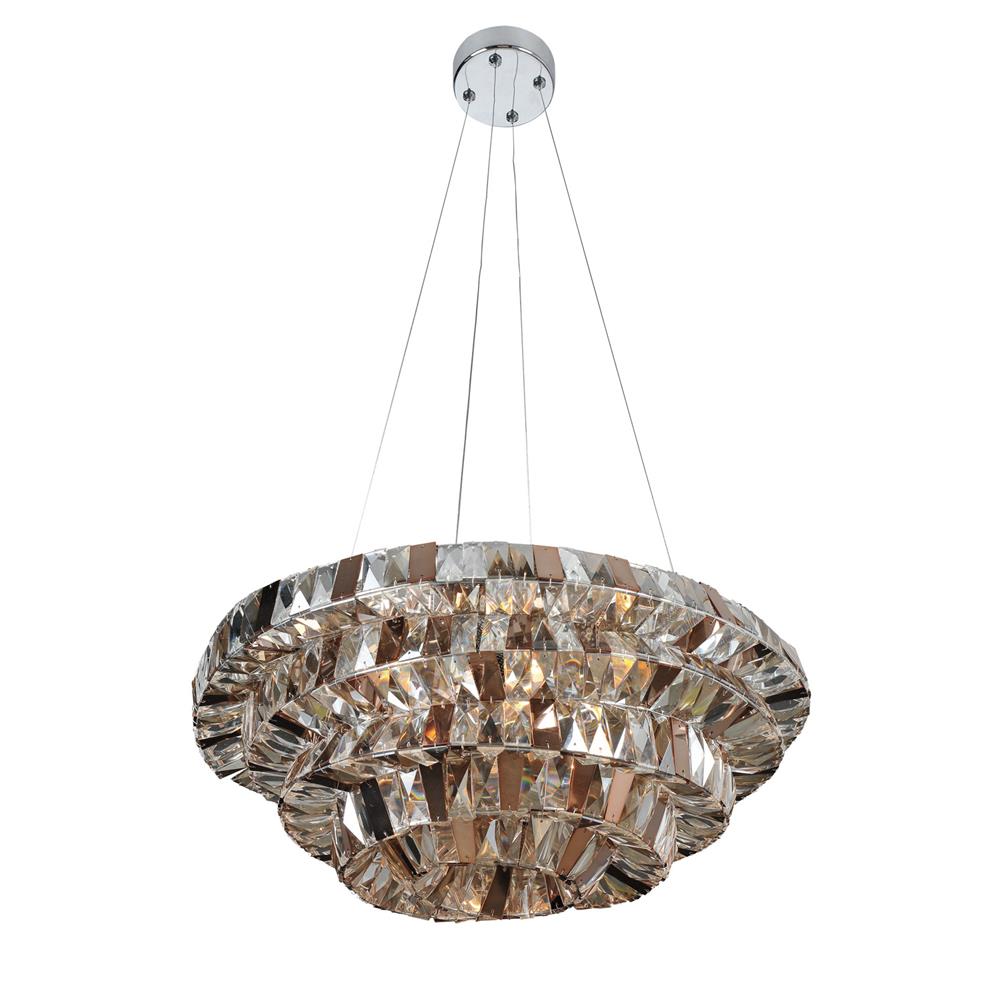 Allegri 026350-010-FR000 Gehry 24 Inch Round Pendant in Chrome
